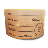 White Shelf Life Label - Sets of 500  Adomoo